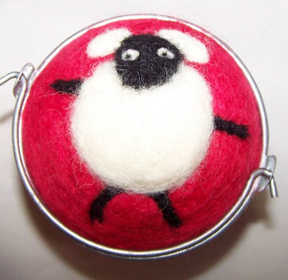 Needlefelted Sheep Pin Cushion
