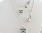 N48 - Mother Daughter Set, Photo Jewelry Keepsake Pendants