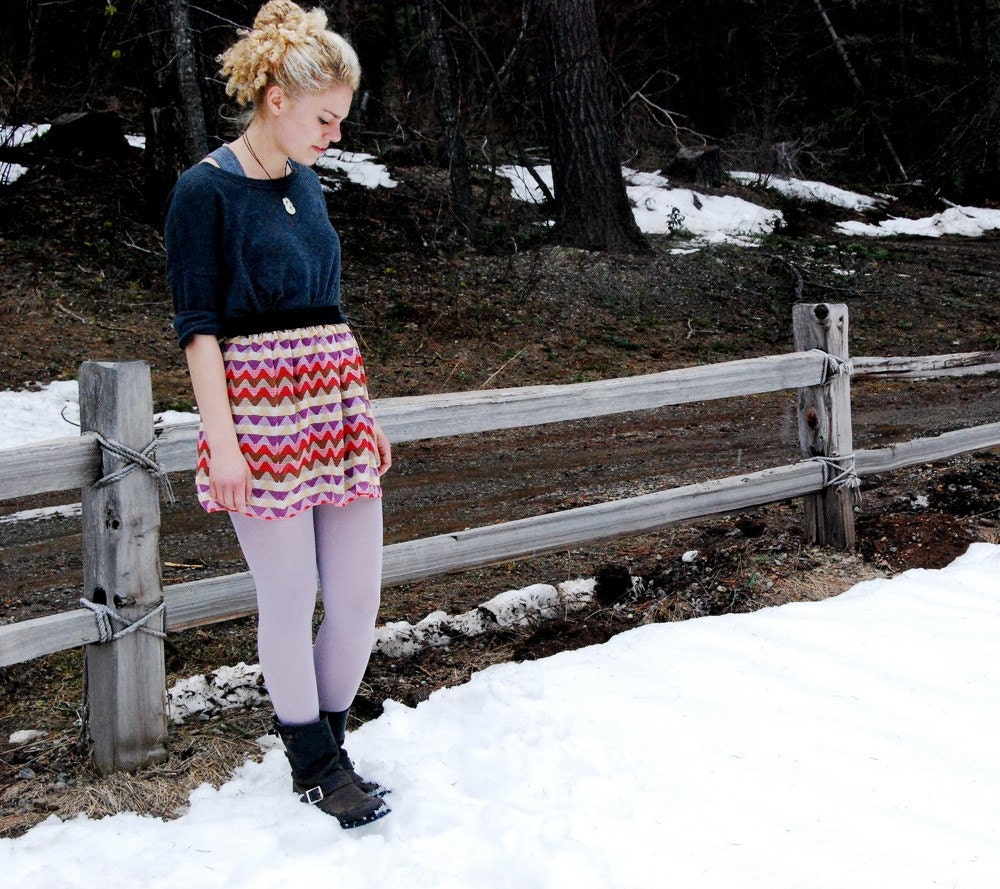 Bianca Mini Skirt // Geometric