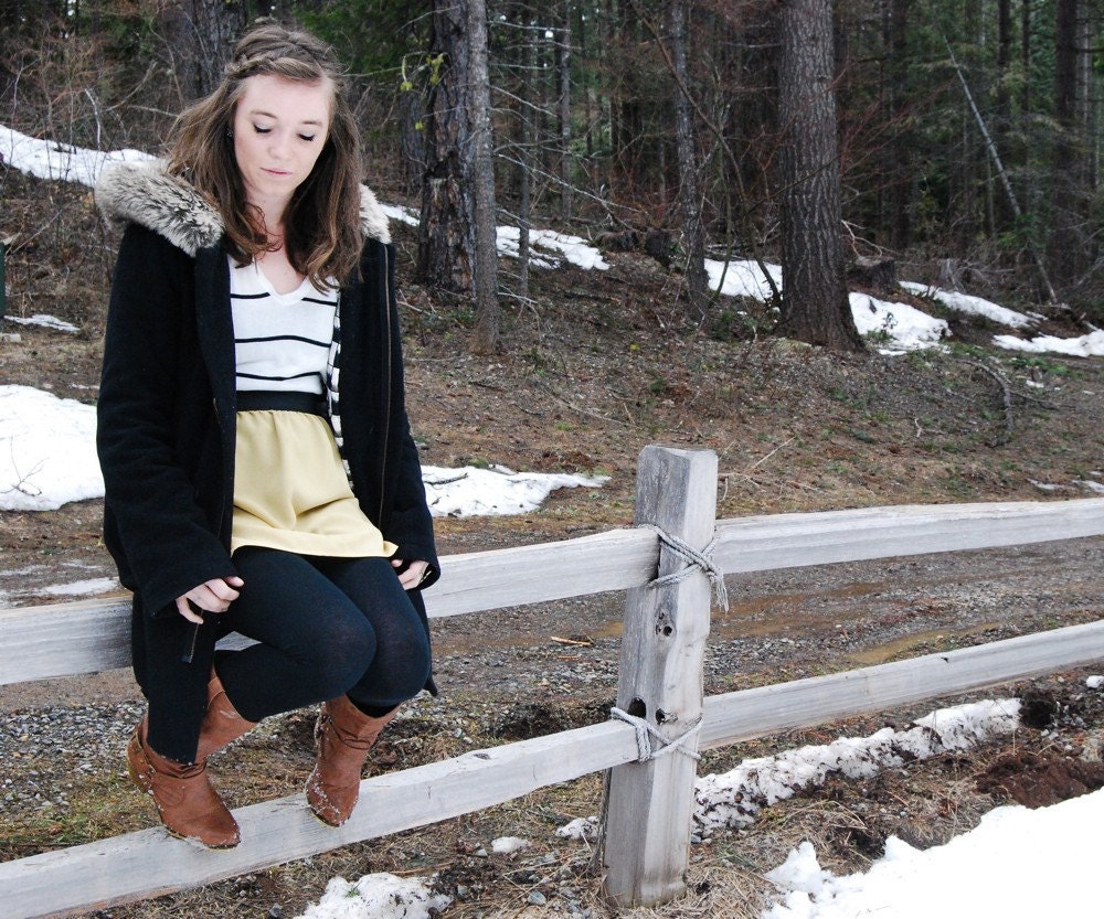 Bianca Mini Skirt // Mustard