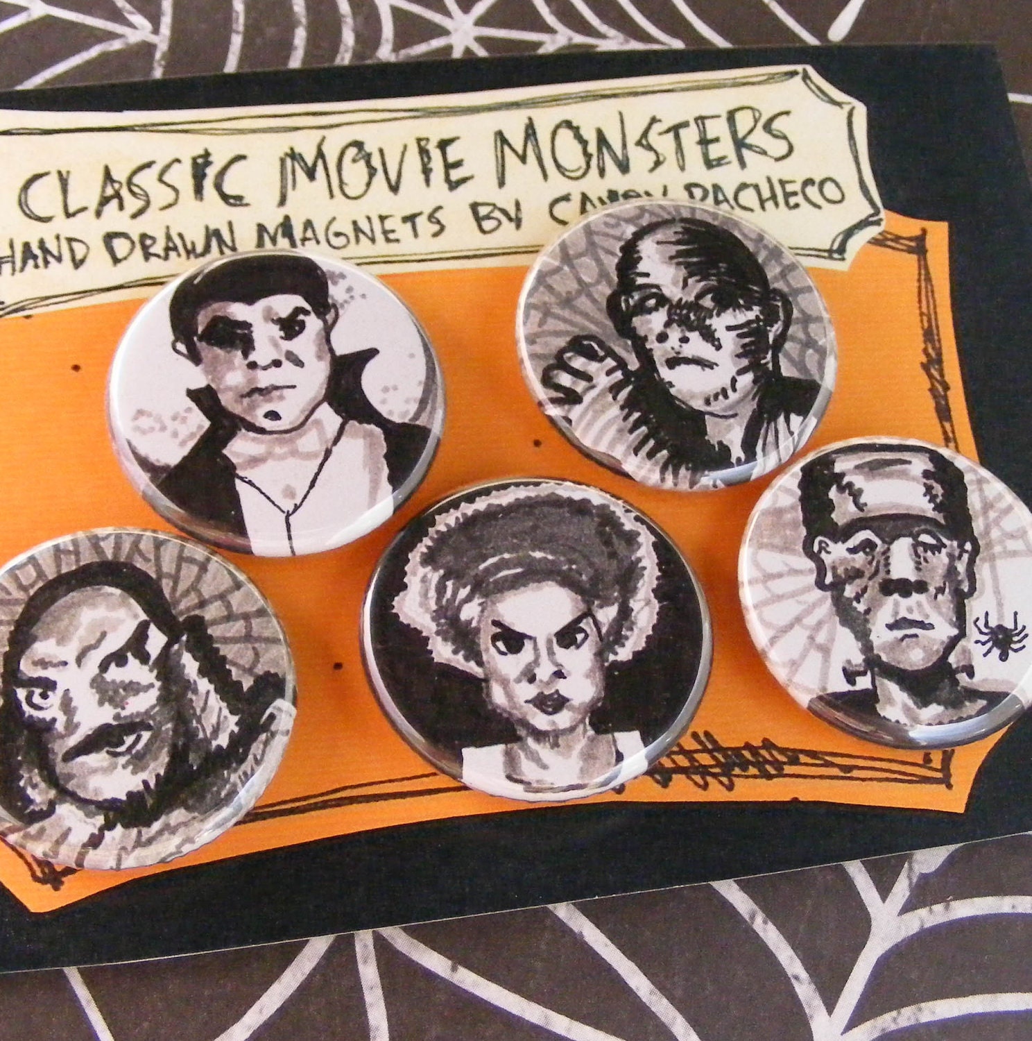 Classic Movie Monster Magnet Set