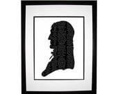 Moby Dick Nautical Silhouette Print
