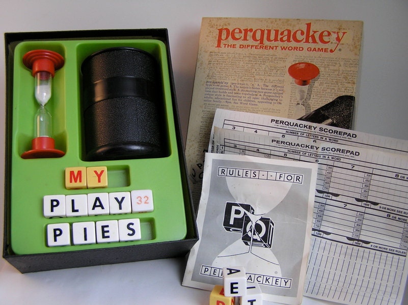 Vintage Perquackey Game 1970