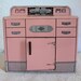 Vintage Pink Wolverine Metal Kitchen Sink Play Set