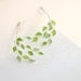 Lime Grove Tree Dangle Earrings, Sterling Silver Citrus Fruit Jewelry, Eco Friendly Paper Jewelry Anniversary Gift....