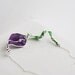 Royal Purple Calla Lily Necklace in Sterling Silver...