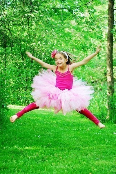 Tickled Pink Tutu Custom Sewn Tutu set great for newborn baby, toddlers, birthdays, baby showers