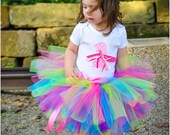 Bright Birthday Tutu Set Toddler Girl Tutu Sewn