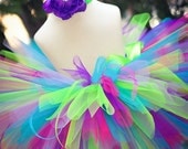 Birthday Tutu Skirt for baby, infant, toddler girl Bold Carnival tutu set