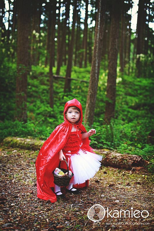 Little Red Riding Hood Tutu Costume - sizes 3 through 5 only Halloween Costume