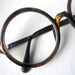 Rare 70's Christian Dior 360 Round Eyeglass Frames Large Oversized Tortoise Germany