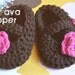 The Ava Slipper Baby Booties Crochet PATTERN