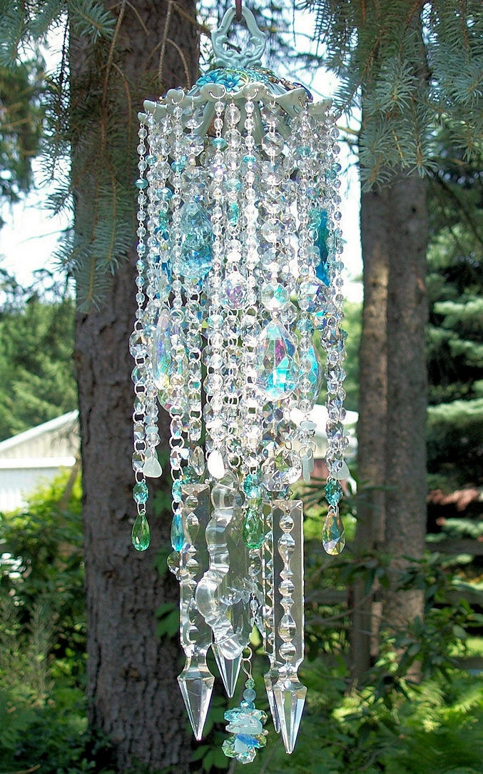 Jeweled Sea Gypsy Antique Crystal Wind Chime