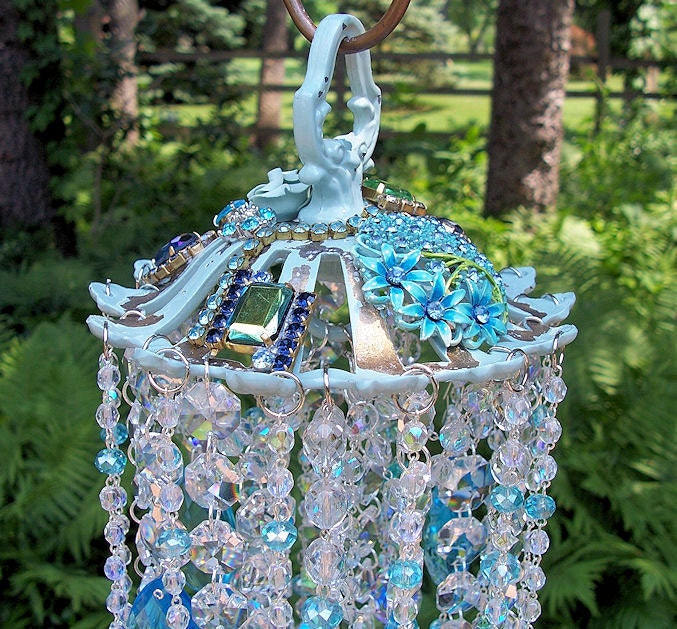 Jeweled Sea Gypsy Antique Crystal Wind Chime