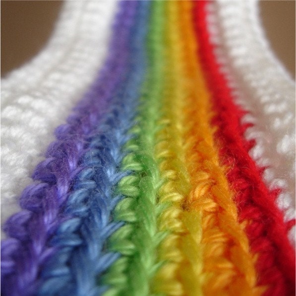 rainbow scarves
