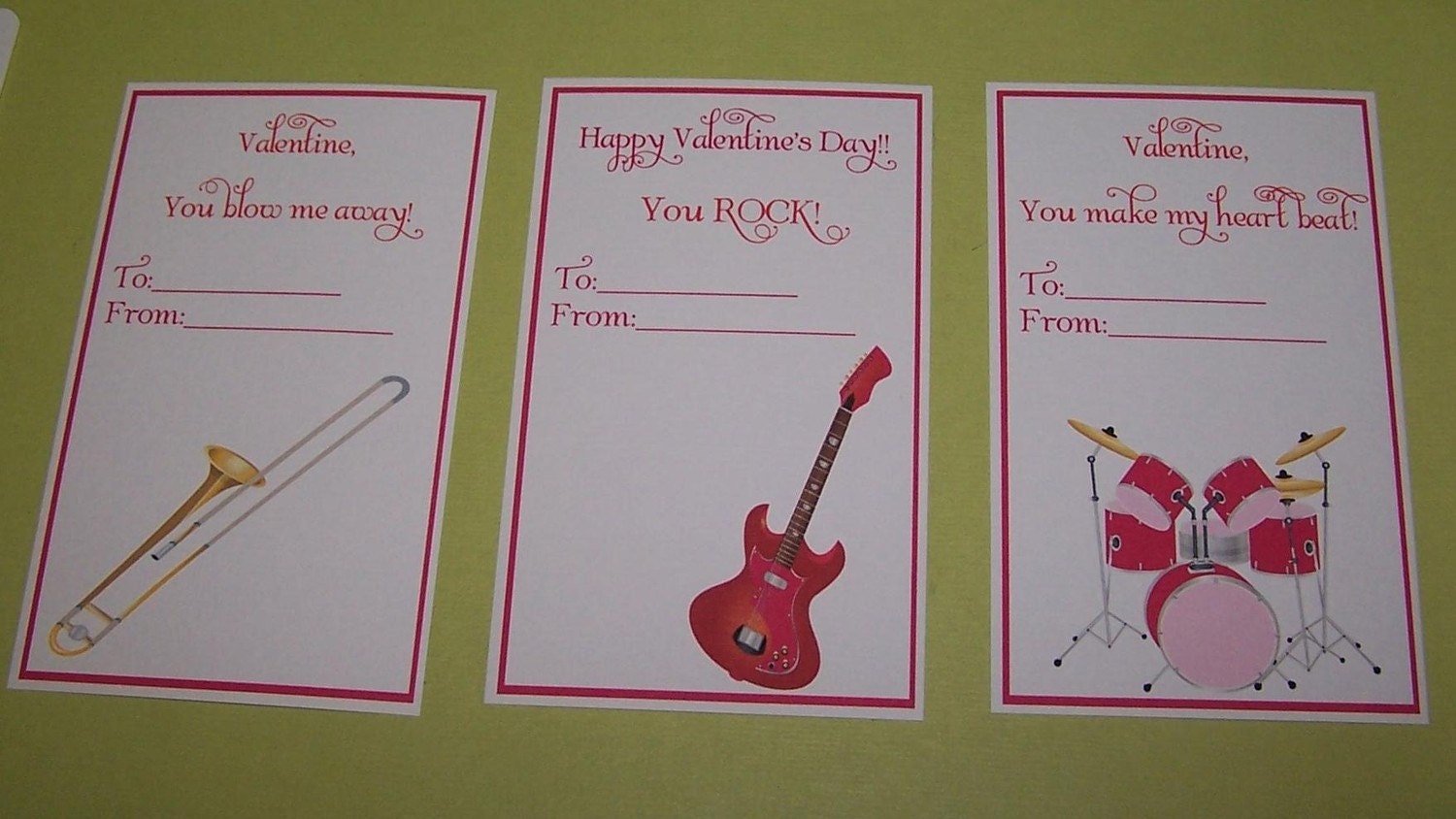Valentines day cards You Rock (set of 12) Il_170x135
