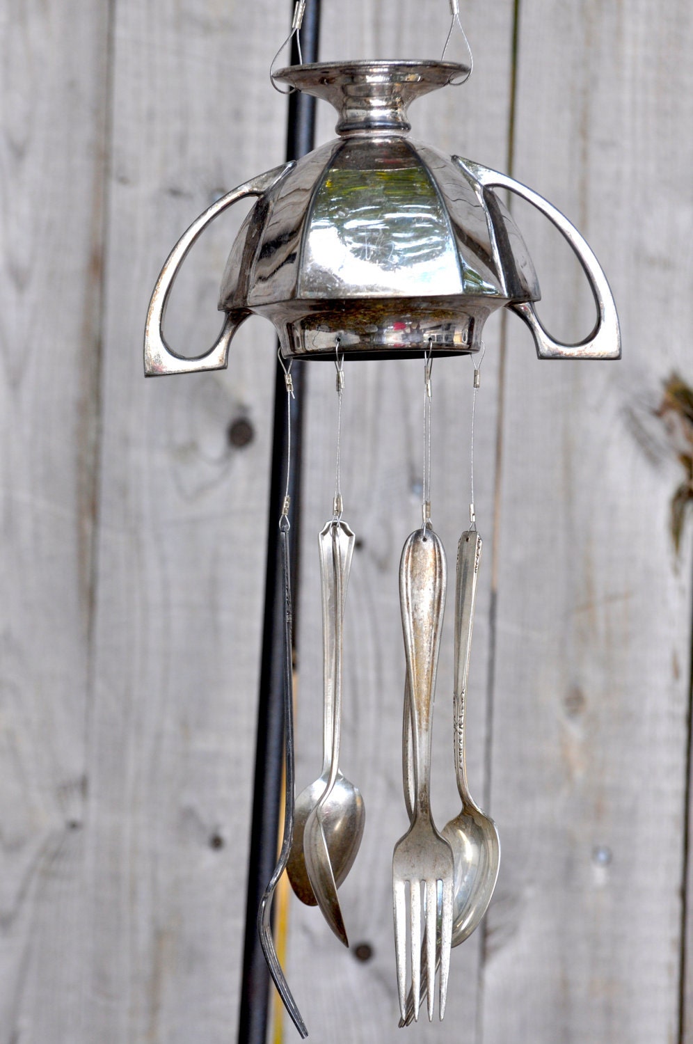 FREE SHIPPING - Trophy Style Sugar Bowl Wind Chime