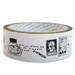 Clear Plastic Deco Tape Stickers - Vintage Style Script Typo Ink Pen Key Airmail Deco Tape Stickers