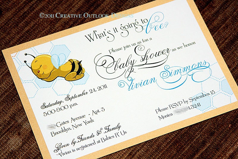 What's it going to bee Sweet Honey Bee Baby Shower Invitation