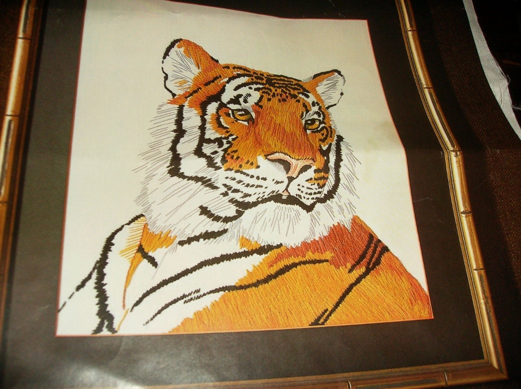 Tiger Crewel Kit Bengal Tiger Bucilla 3532