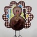 Turkey fall thanksgiving machine embroidery applique design