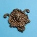 Vintage Brass Ormolu Furniture Embellishment Vintage Ormolu Vintage Brass Face Ormolu DIY Jewelry