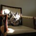 Black and Creme Owl Pillow