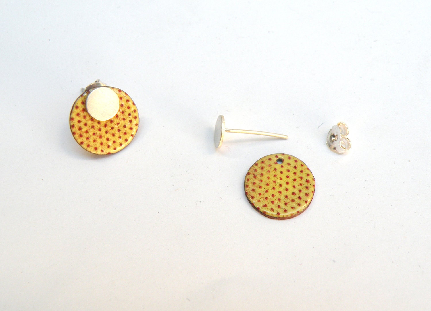 2 in 1- Stars in the Sun Earrings-sterling silver and copper