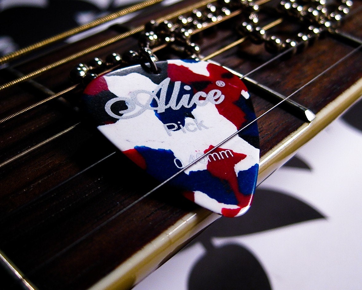American Pie Guitar Pick Necklace