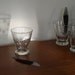 4 plus 1 Vintage Anchor Hocking Polka Dot juice glasses