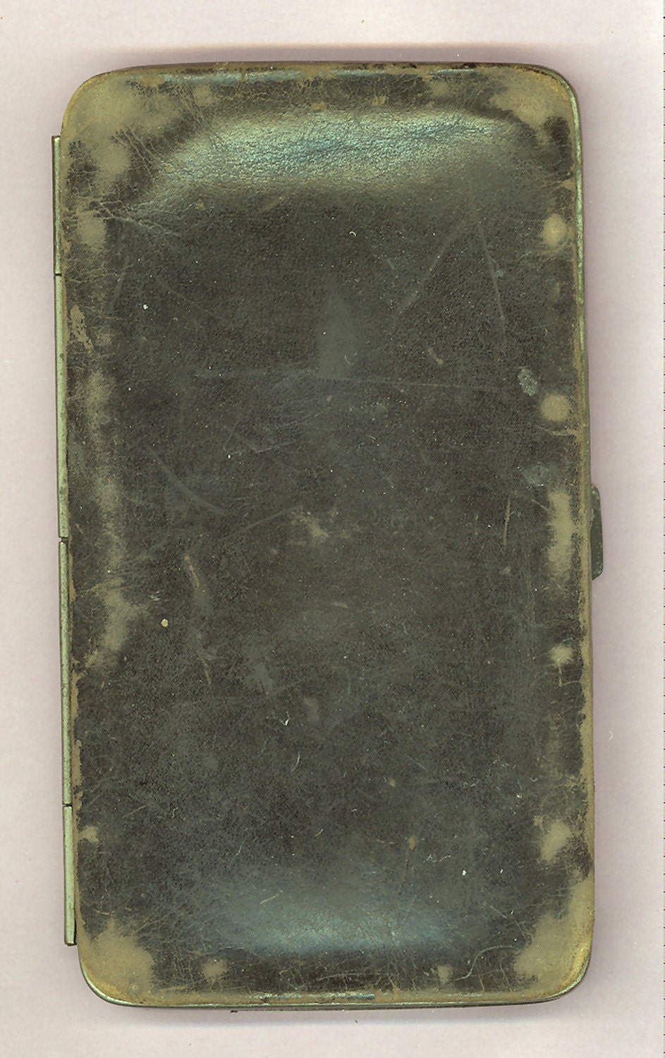 Victorian Calling Card Case - Leather with hand-silk embroidery