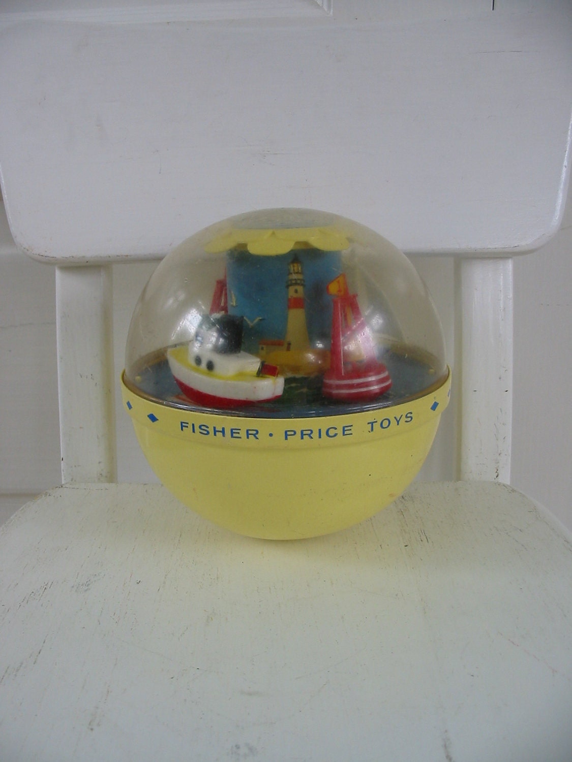 Toy Baby Fisher Price Ball Music Boat Beach Chimes Roly Poly