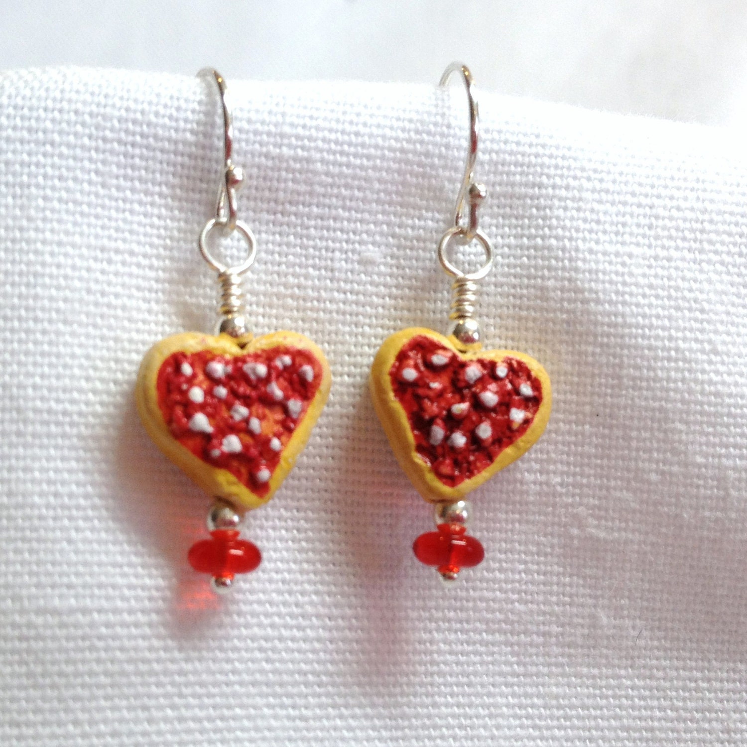 Frosted Heart Sugar Cookie Earrings