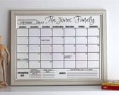 Personalized Print Calendar ----Choose from 19 designs & 12 sizes ----