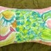 Sleepy Fish HandPainted Pillow