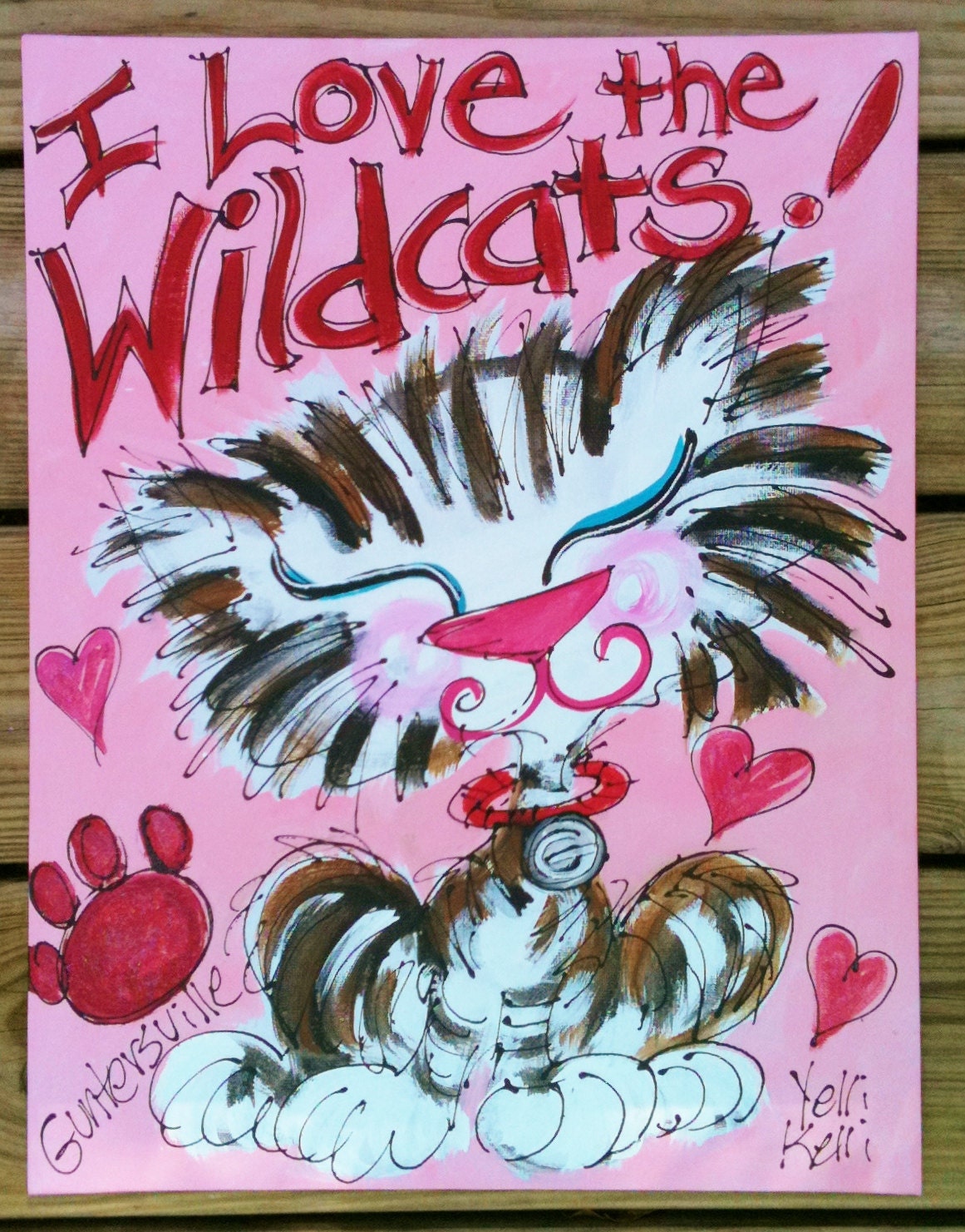 Who Do You Love    Custom My Team Spirit Painting For College Team