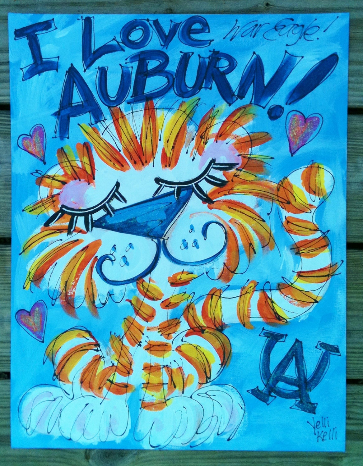 Who Do You Love    Custom My Team Spirit Painting For College Team