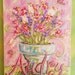 Beautiful Flower Vase Personalized Nursery Painting LARGE Made To Order