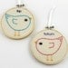 Personalized Monogram Bird Baby Name Embroidery Hoop Initial Baby Shower New Mother Gift Nursery Art