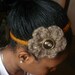 Crochet floral headband/warp