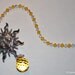 12" Long Authentic Swarovski Crystal Golden Sunny Sun 168 Facets 20mm Crystal Ball Pewter Suncatcher, Colorful Magical Dancing Rainbows