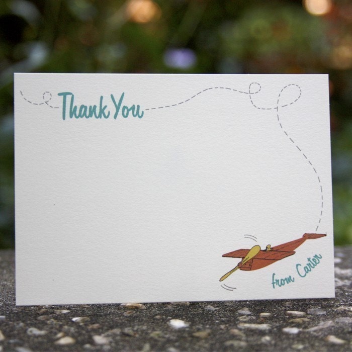 Personalized Thank You Plane (10 cards)