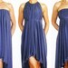 Convertible Wrap Infinity Multi - way dress or Tunic in Bluish-grey jersey - more than 18 ways to wear, No.1