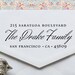 Rubber Address stamp - Eco Friendly, gifts for wedding, housewarming, etsy labels, return address stamp - ea1031