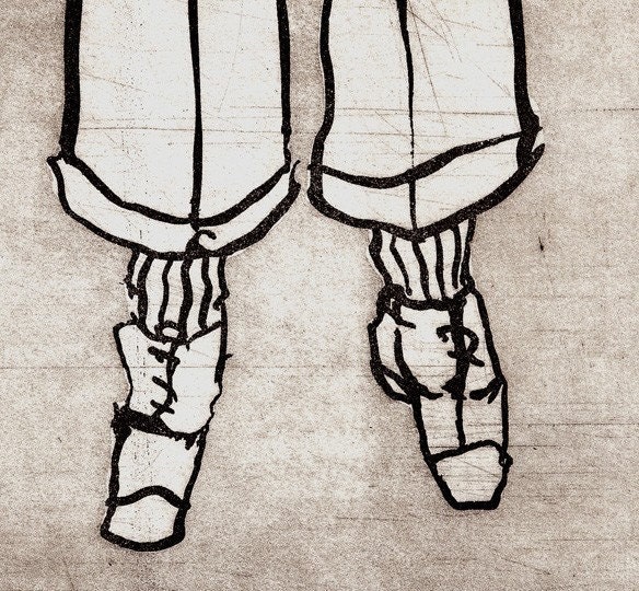 Trousers - print