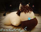 Crochet Horse Pillowpet Pattern - Pony Stuffed Pillow Toy - kids favorite - PDF Pattern -  Instant Download