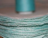 26 Bird-E Towels with Light Turquoise Edges (unpaper towel, paper towel alternative)