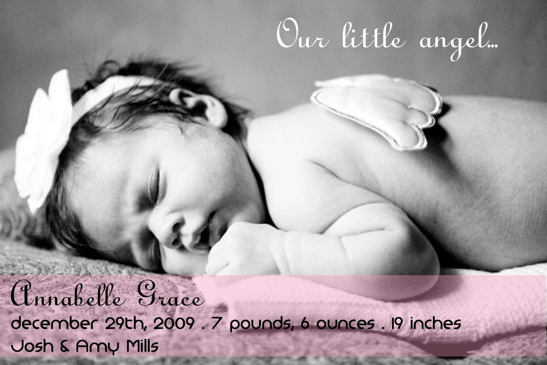 Little Angel Birth Announcement