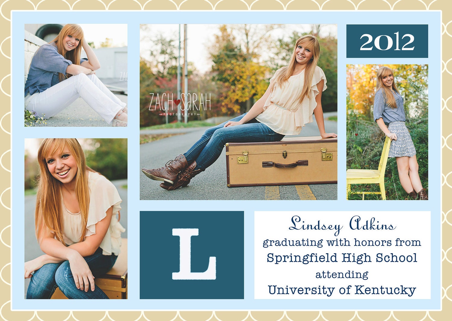 Graduation Announcement Photo Collage