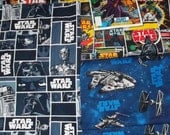 Star Wars Fabric By The Fat Quarter set of 3